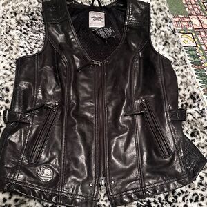 Harley-Davidson Black Leather Vest